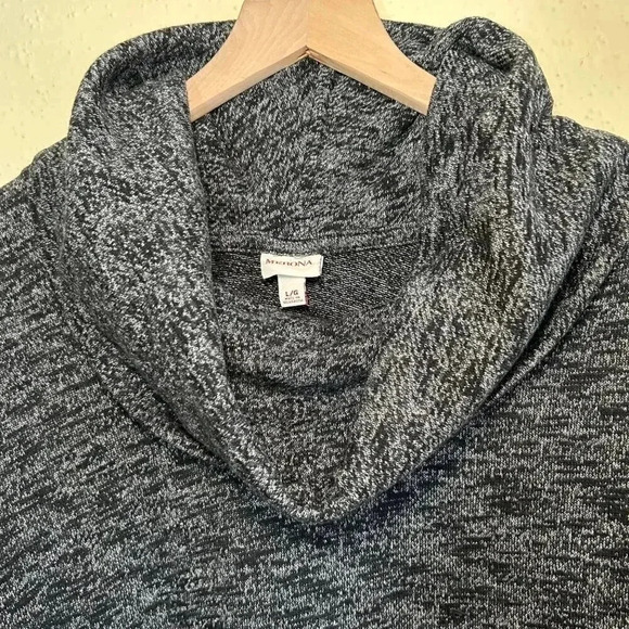 Merona Marled Cowl Neck Sweater Dress L - Picture 4 of 11